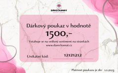 Dárkový poukaz v hodnotě 1500,-