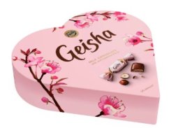 Geisha mléčné pralinky srdce 190g