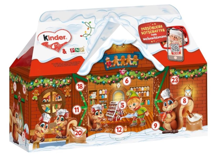 Kinder Adventní kalendář 3D chaloupka 234g