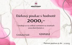 Dárkový poukaz v hodnotě 2000,-
