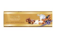 Lindt Švýcarská Mléčná čokoláda s rozinkami a oříšky 300g