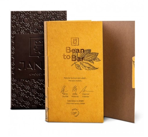JANEK Dárková krabička bean to bar čokolád 180g