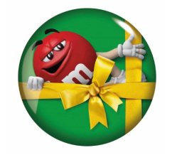 M&M's Vánoční plechová dóza 330g - zelená - DMT 30.3.2025