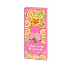 Chupa Chups čajové svíčky Strawberry&Cream 10ks