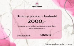 Dárkový poukaz v hodnotě 2000,-