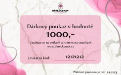 Dárkový poukaz v hodnotě 1000,-