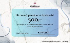 Dárkový poukaz v hodnotě 500,-