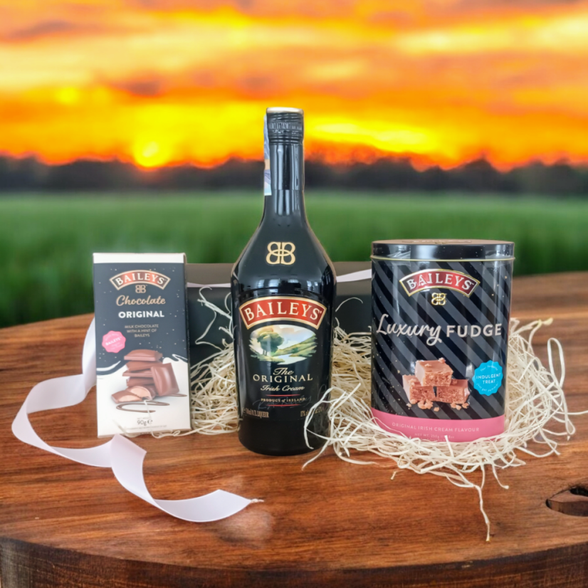 Luxusní dárkový box s Baileys Original a čokoládovými pralinkami
