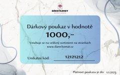 Dárkový poukaz v hodnotě 1000,-