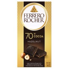 Ferrero Rocher hořká čokoláda 70% s lískovými oříšky 90g